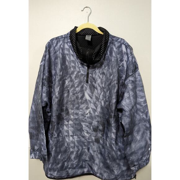 Women's Champion Athletic Pull Over Three Quarter Zip top Gray/Blue 2XL - Picture 1 of 9